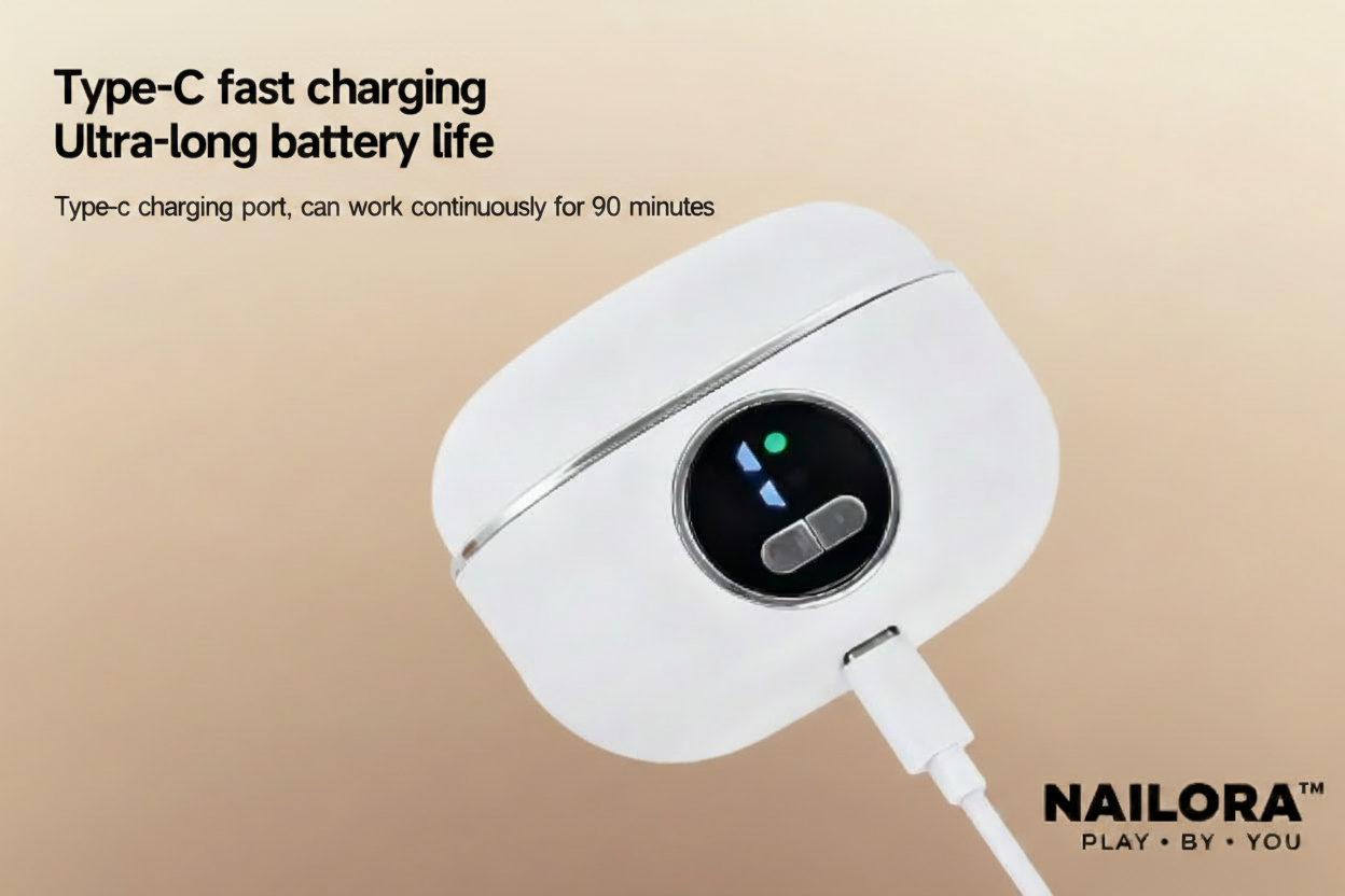 Type-C Fast Charging - All Black Text